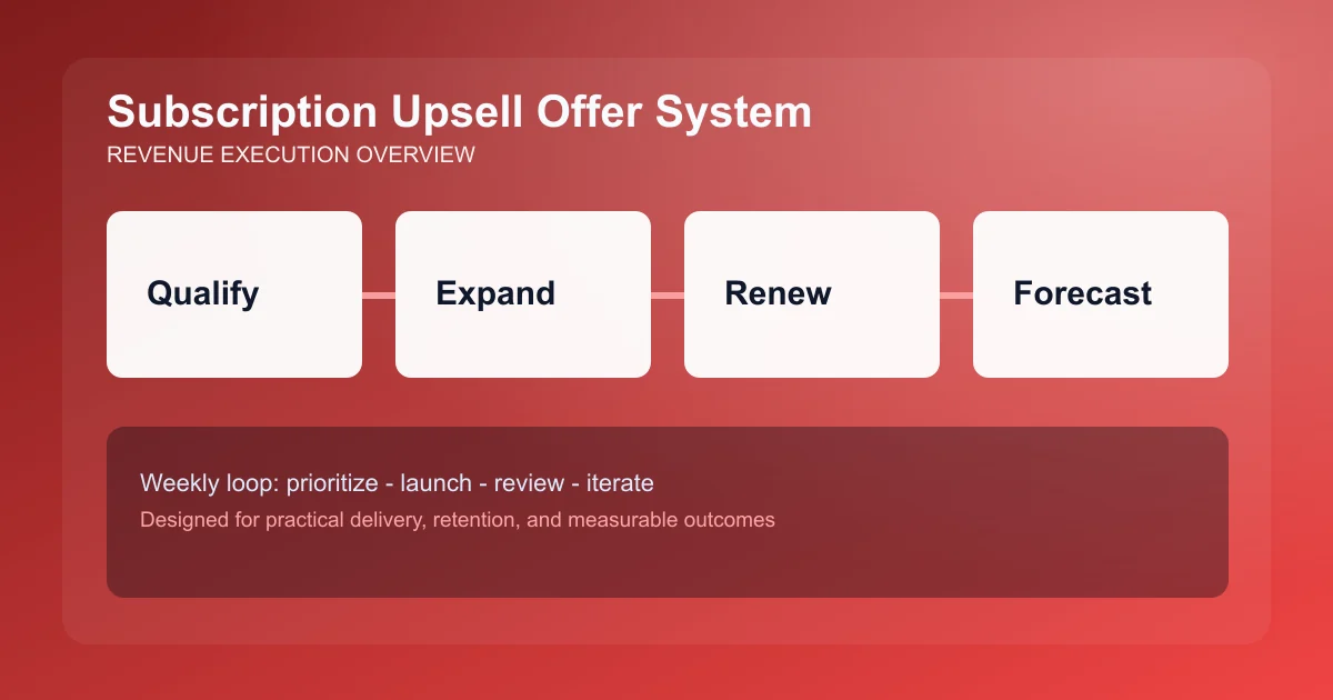 Subscription Upsell Offer System visual overview