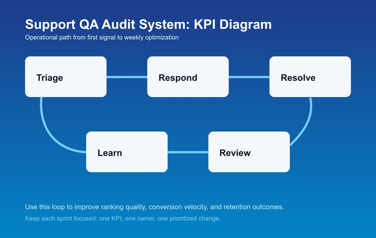 Support QA Audit System process diagram