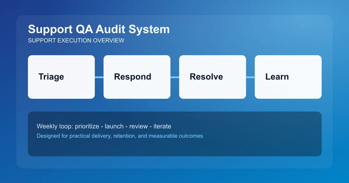 Support QA Audit System visual overview