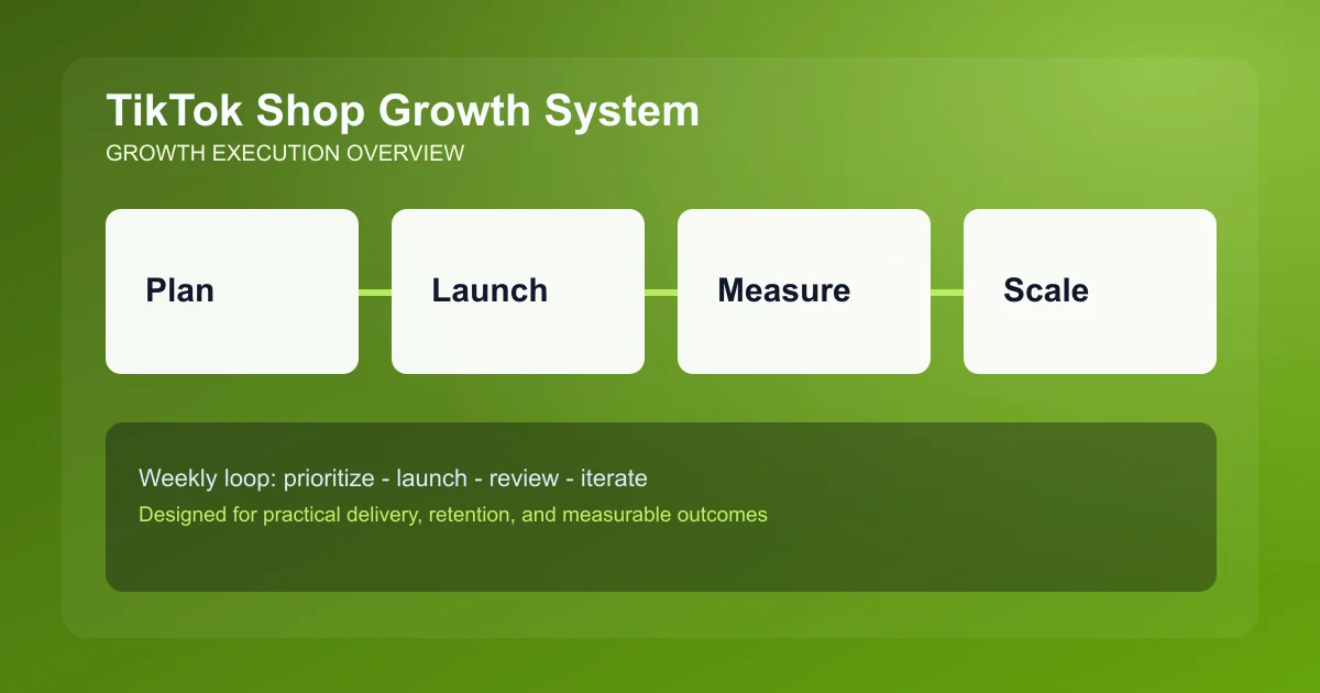 TikTok Shop Growth System visual overview