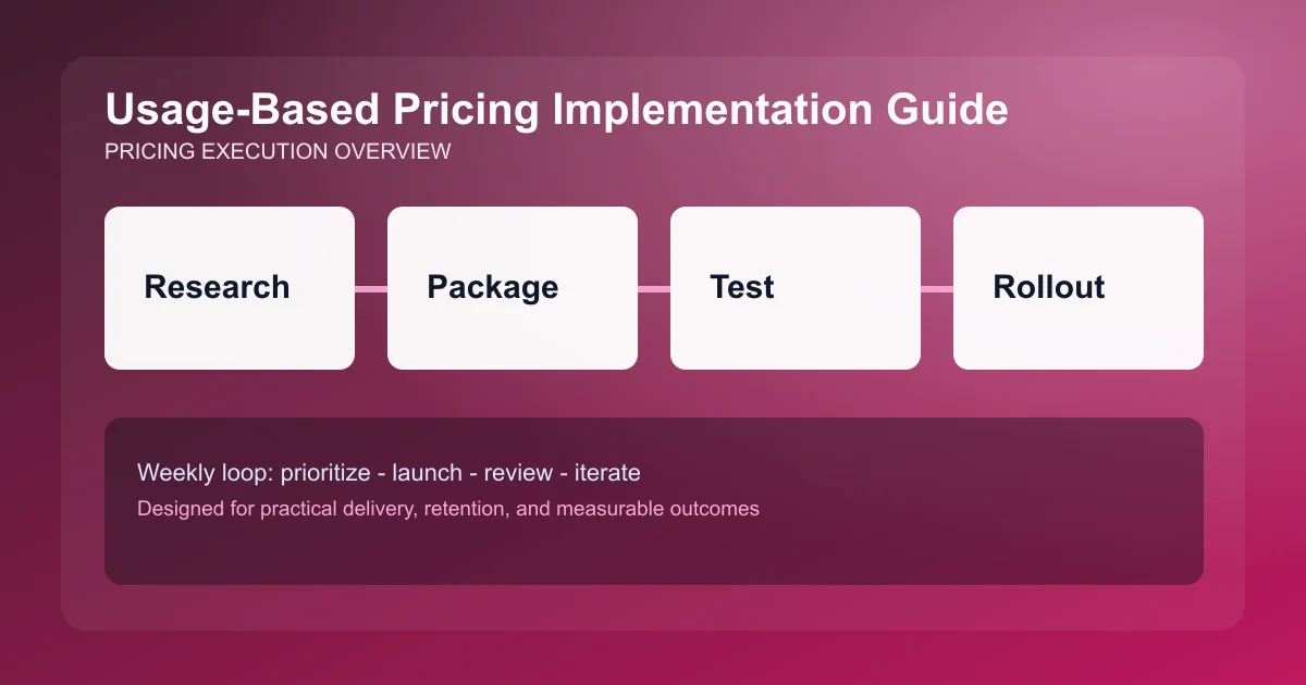 Usage-Based Pricing Implementation Guide visual overview