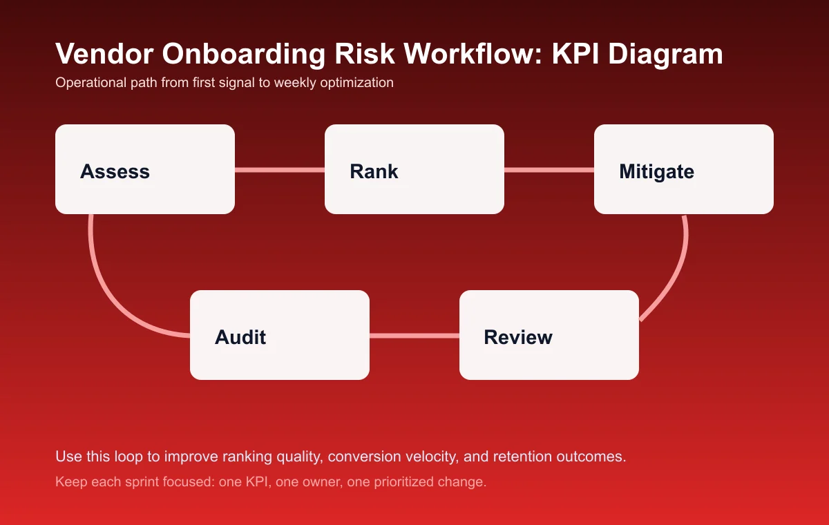 Vendor Onboarding Risk Workflow process diagram