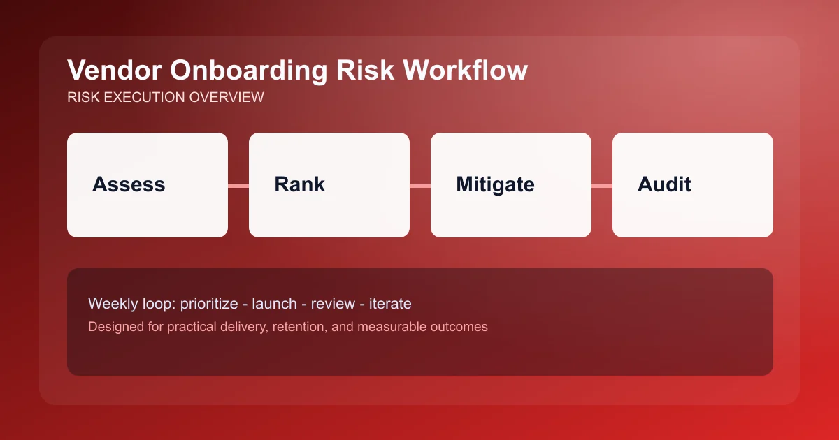 Vendor Onboarding Risk Workflow visual overview