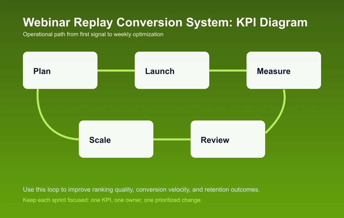 Webinar Replay Conversion System process diagram