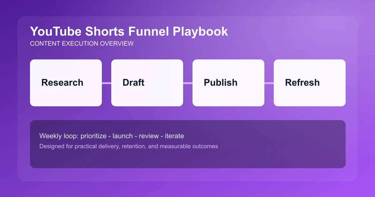 YouTube Shorts Funnel Playbook visual overview