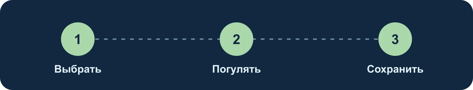 Выбрать, погулять, сохранить: Выбрать, Погулять, Сохранить